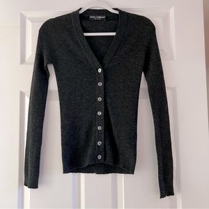 Dolce and Gabbana Grey Cardigan